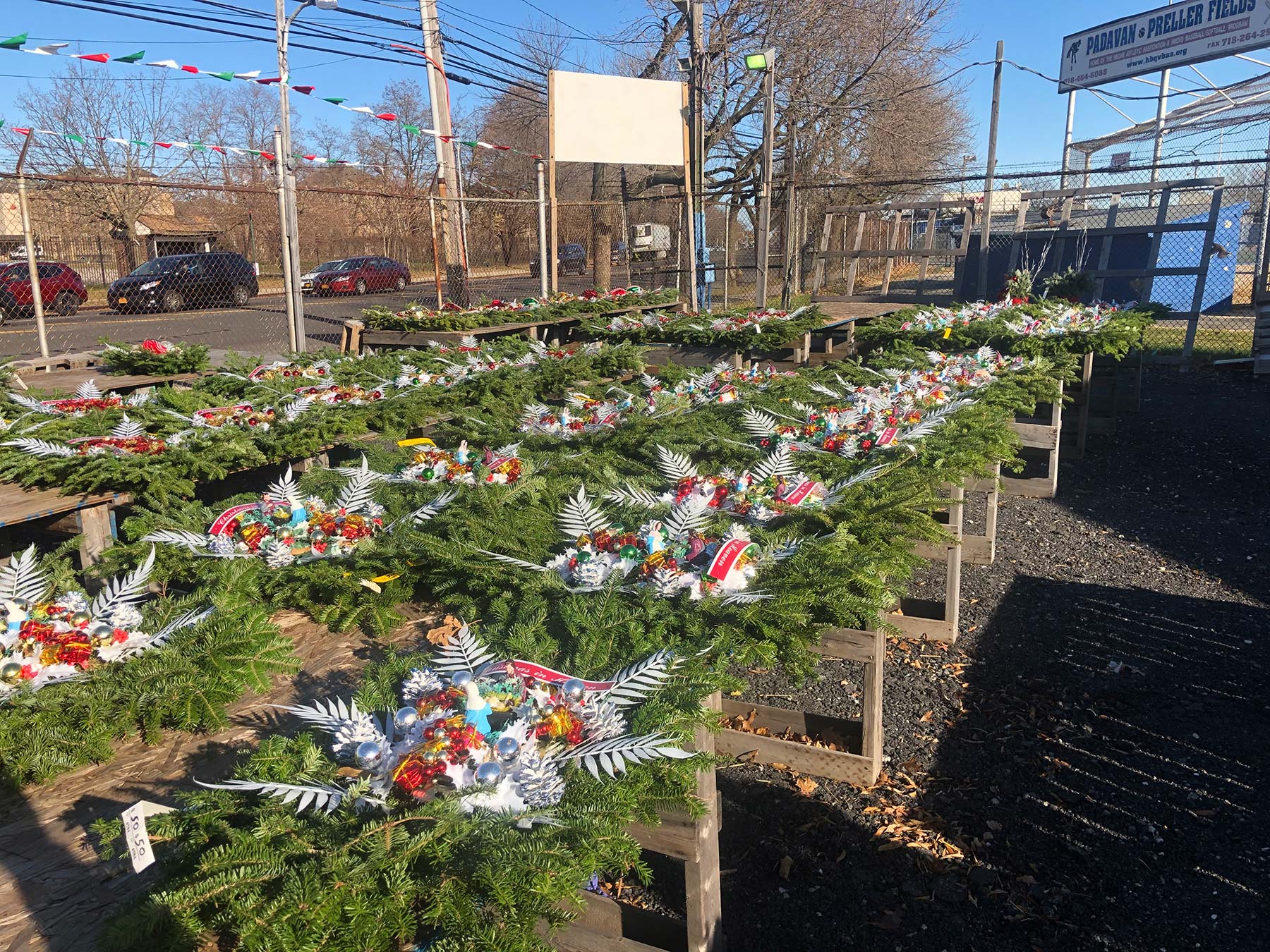 Seasonal retail greenery